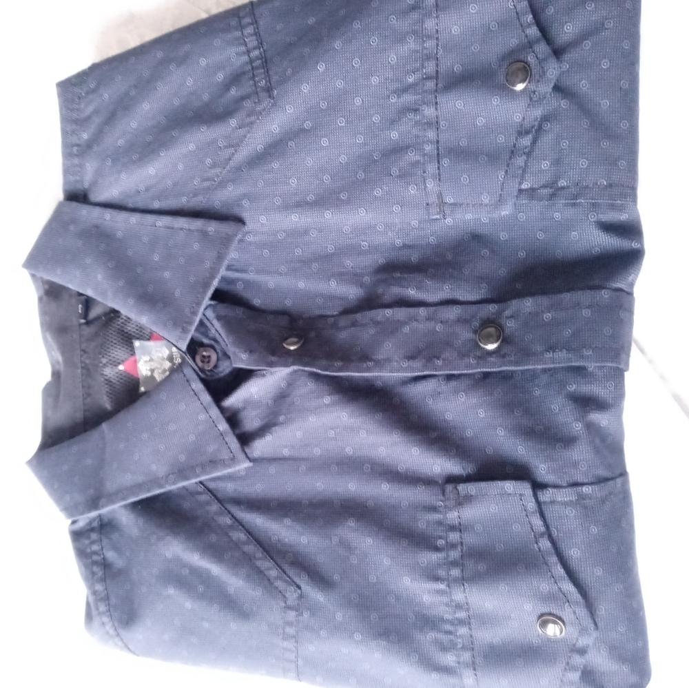Long sleeve dress shirt navy blue
